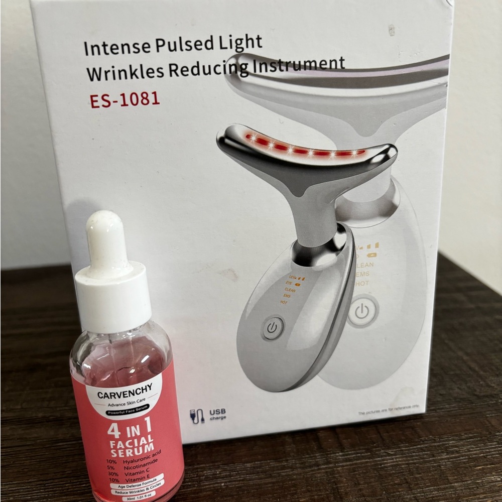 Intense Pulsed Light Tool with Carvenchy 4 in 1 facial serum - never used